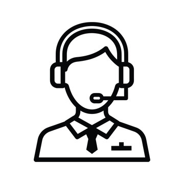Customer service representative icon