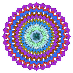 Abstract geometric pattern isolated on white background