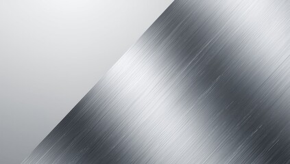 A matte silver metallic surface featuring semicircular strokes used as a background for text and layout applications