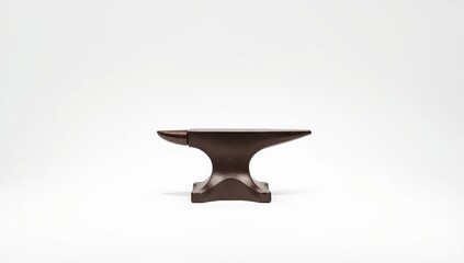 Steel anvil on a plain white background, used for metal shaping and forging tasks