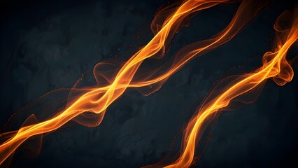 fire on black background