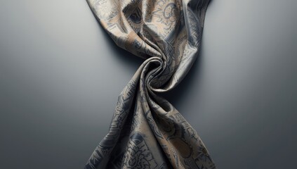 Detailed fabric surface depicted as a backdrop for graphic design, highlighting textile intricacies