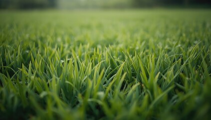 Green grass surface with textured pattern, ideal for background in UI or web page layouts