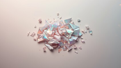 Vibrant holographic torn paper collection serving as eye-catching visual elements in digital layouts