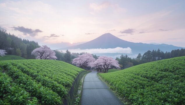 A quiet street in Yufuin with a peaceful pedestrian route, suitable for leisure strolls