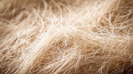Macro texture of dry, frizzy blonde hair, ideal for beauty tutorials or before-treatment visuals. 
