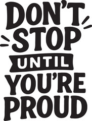 motivational typography t-shirt design transparent