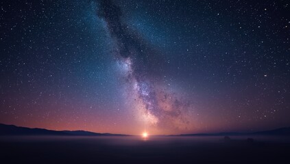 Night sky scene with stars and cosmic dust, serving as a background for astronomy articles