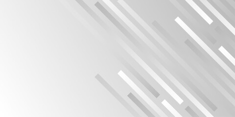 Fototapeta premium White silver neutral abstract background for presentation design. Abstract gray tech backdrop. Oblique gris texture for graphic design, poster, banner, flyer, brochure, presentation. vector illustrate