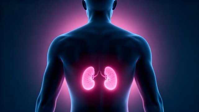 Cushing's syndrome visualization showing adrenal gland overactivity for endocrine disorder education.