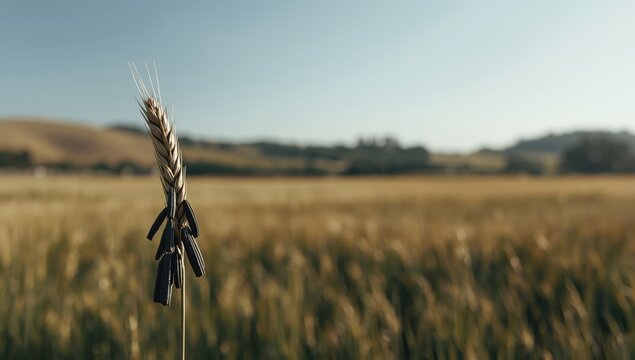 Rye grain with ergot, highlighting fungal growth in grain harvesting