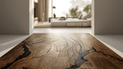 White ebony veneer with dark streaks showcasing natural wood grain for furniture finishing