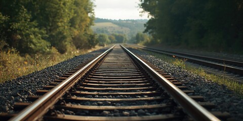 Vintage railway lines in Germany featuring a train amid natural surroundings, highlighting transportation history