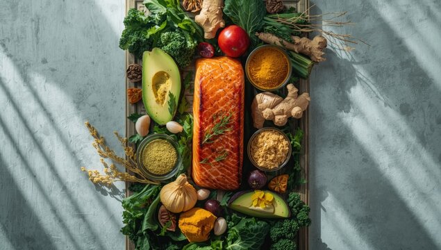 Nutrient-dense herbal herbs and spices high in vitamins and minerals for respiratory support, food and drink, World Health Day