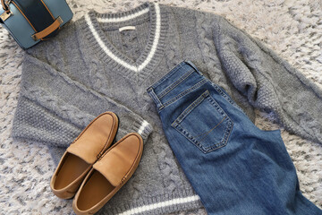 カジュアルなコーディネート