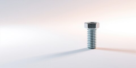 Metal screw with durable coating and threading, designed for construction and assembly tasks