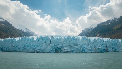 Crevasse and serac structures on Glacier le Bossons in the French Alps, illustrating glacial dynamics on Mont Blanc