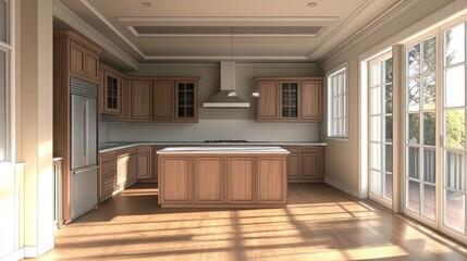 Kitchen in newly constructed home