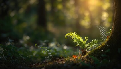 Bird's nest fern, vibrant foliage for interior landscaping, decorative plant, Earth Day