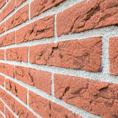 Red brick wall textured background
