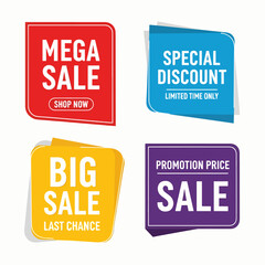 set of sale tags