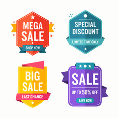 vector sale labels