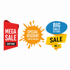 set of Mega sale labels
