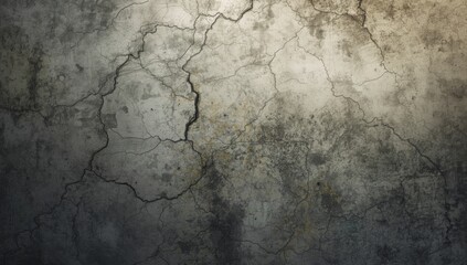 Obraz premium Concrete surface showing extensive wear with textured decay and grunge details, intended as an industrial backdrop, Earth Day