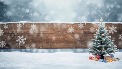 Holiday-themed banner featuring Christmas icons suitable for header backgrounds during seasonal greetings