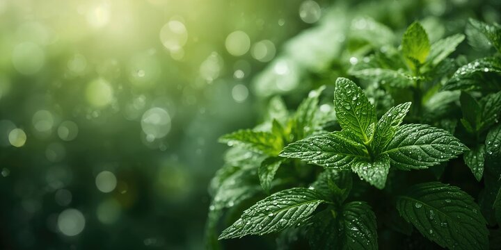 Fresh spearmint leaves harvested from Mentha plant for flavoring and herbal remedies, suitable for culinary use