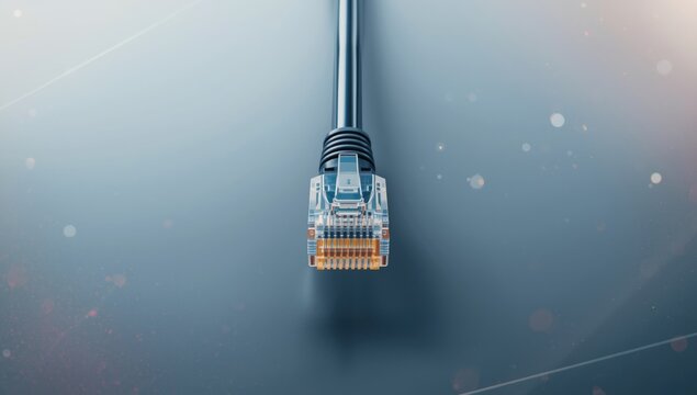 Network cable with detailed insulation for electrical safety testing, infrastructure maintenance, Earth Day