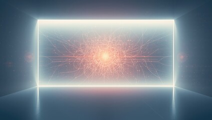 Digital representation of AI neural pathways highlighting machine learning for user interface backgrounds