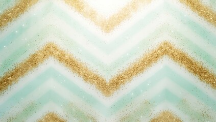 Seamless mint and gold glitter chevron digital texture optimized for scrapbook backgrounds