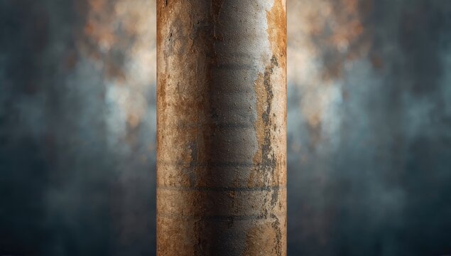 Detailed view of a contaminated RO membrane highlighting fouling in water purification equipment