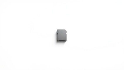Micro SD card adapter isolated on white background, used for storage expansion and device connection, World Backup Day