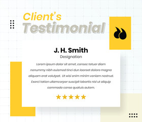 Minimal Customer Testimonial Quote Template for Social Media Post