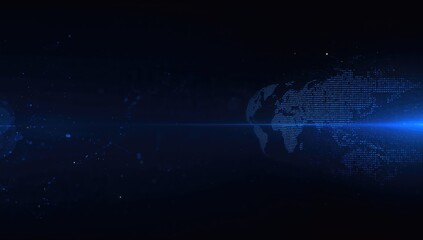 Digital map display with binary code overlay used as a geographic data backdrop