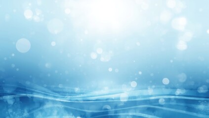Light winter motif on a blue background with sun-like effects, designed for UI backdrop