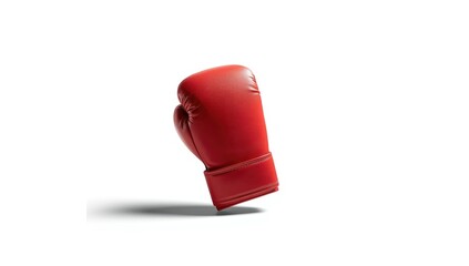 Punch mitt isolated on white background, used in martial arts practice to enhance striking accuracy and safety