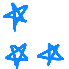 Stars colorful abstract ice cream spiral snowflakes 