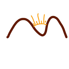 Stars colorful abstract ice cream spiral snowflakes 