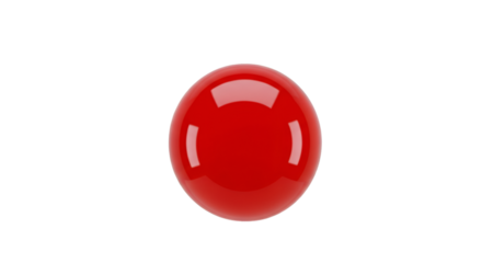 Red Sphere Isolated on Black Background ball object