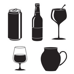 Various beverage containers