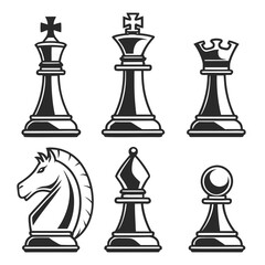 Chess pieces illustration