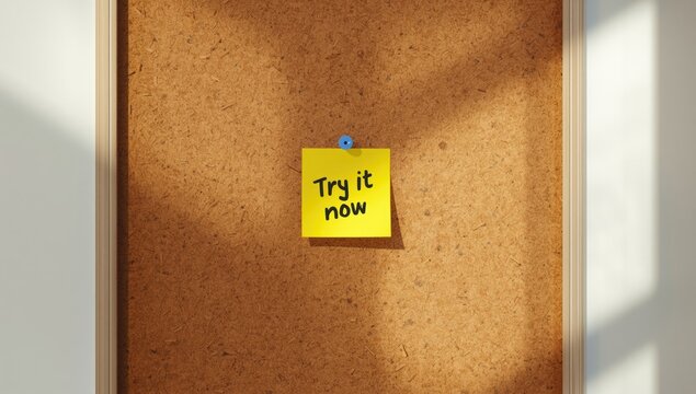 A handwritten note attached to a cork board used for task management and planning, highlighting office organization