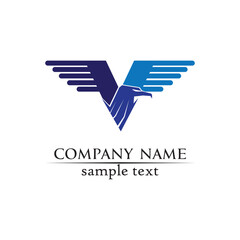  V letters business logo and symbols template