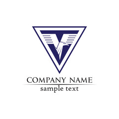  V letters business logo and symbols template