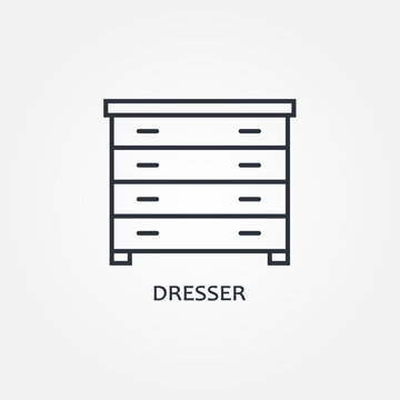 dresser icon symbol illustration vector eps10 logo template design pattern seamless bright minimal design flat design realistic style simple design modern design