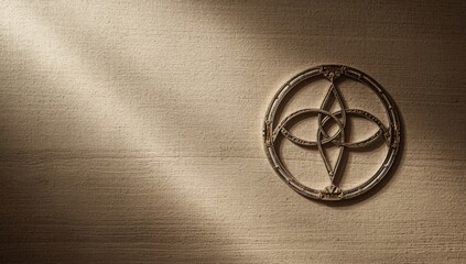 Triple Moon Symbol.png, representing feminine divine in ritual settings, against a dark backdrop