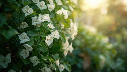 Bougainvillea spectabilis with tall growth, heart-shaped leaves, and thorny stems, used in garden ornamentation